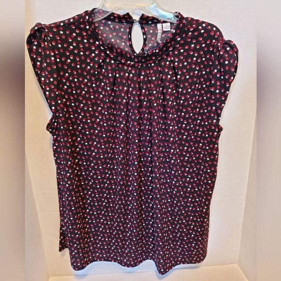 Beautiful Elle cap sleeve blouse size large - Picture 1 of 10